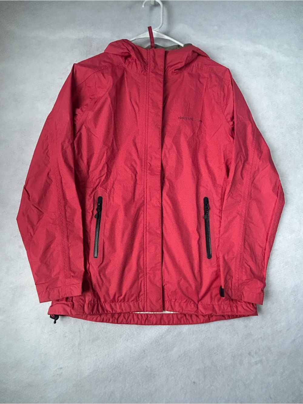Vineyard Vines Pink Hooded Rain Jacket Size XS